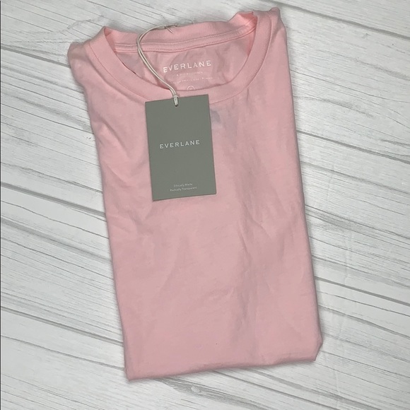 Everlane pink cotton crew tee - Picture 7 of 8